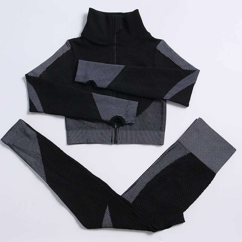 top pents black gray