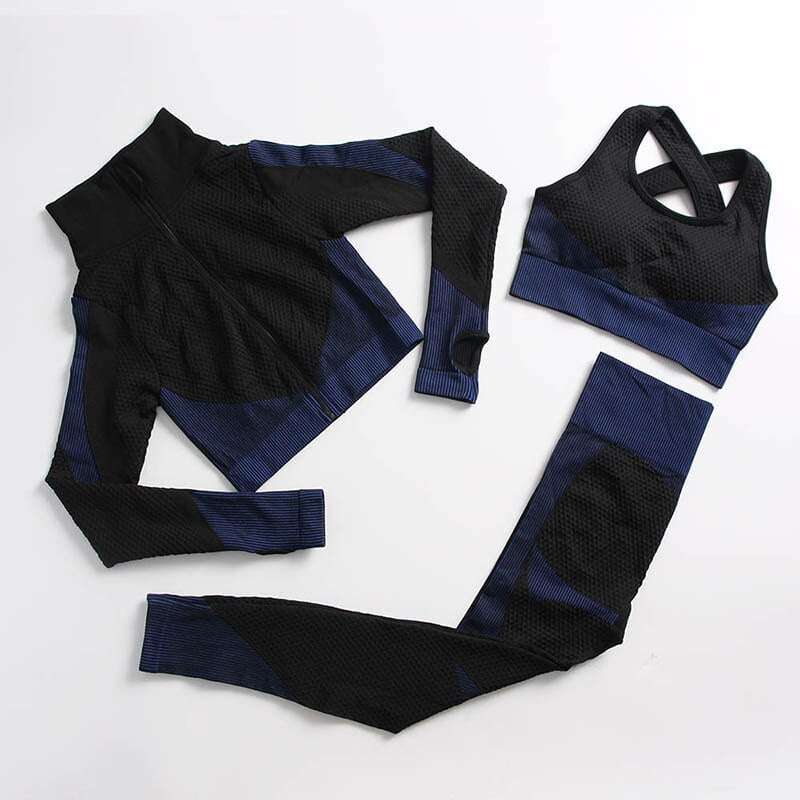 3 Pcs set black blue